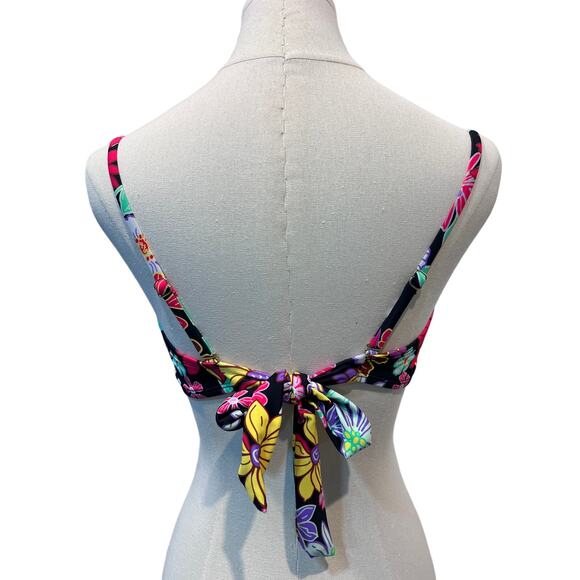 SALT COVE JUNIORS SZ LARGE BIKINI TOP PENNY LANE SMOCKED CONVERTIBLE MULTI NEW! - Picture 5 of 13